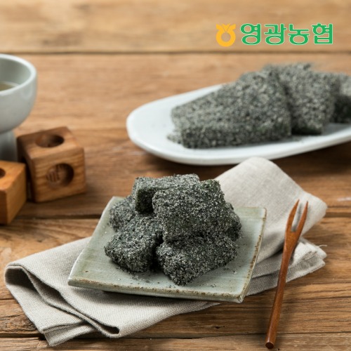 [영광농협] 모싯잎 인절미(흑임자) 2kg(1kg봉지)x2